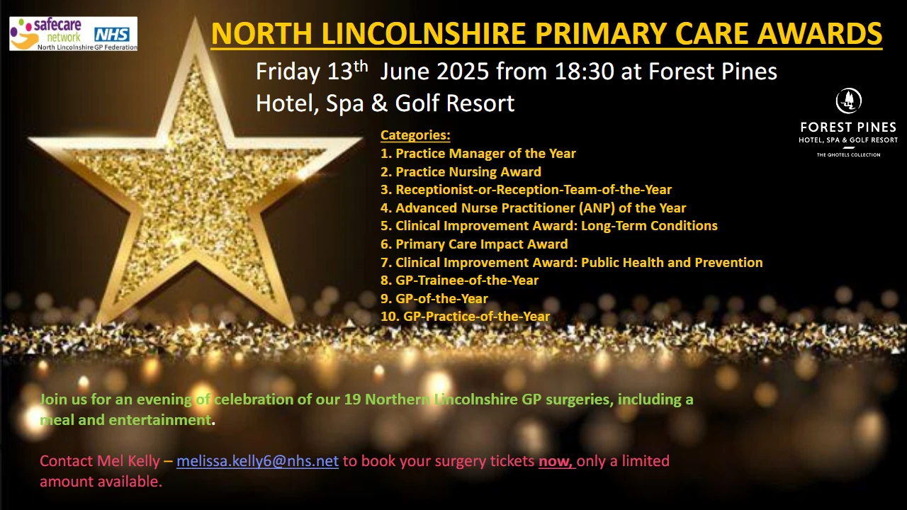 Awards poster. Text content is copied on this page.